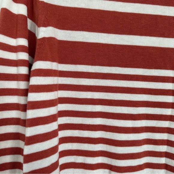 Banana Republic Orange and White Striped Sweater - New with Tags - Picture 5 of 6
